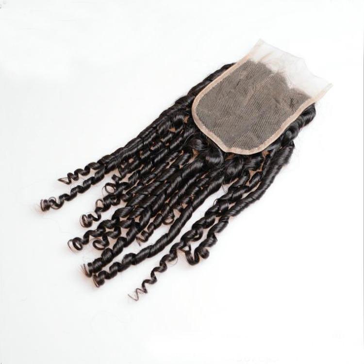 Beumax Double Drawn 12A Grade Bebe Pissy Curl BUNDLES with CLOSURES &