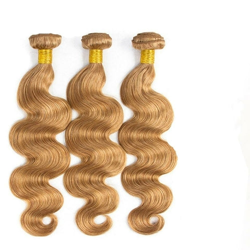 #27 Body Wave 10A Grade 1B/27 Hair BUNDLES with 4x4 CLOSURES & 13x4