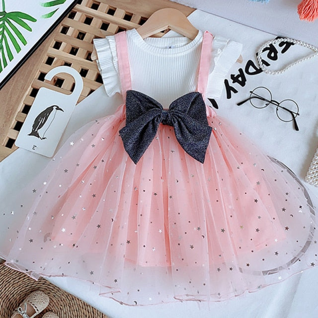Summer Girls' Clothing Sets Korean Denim Short-sleeved T-shirt+High Waist Skirt 2PCS Baby Kids Clothes Suit Children Clothing
