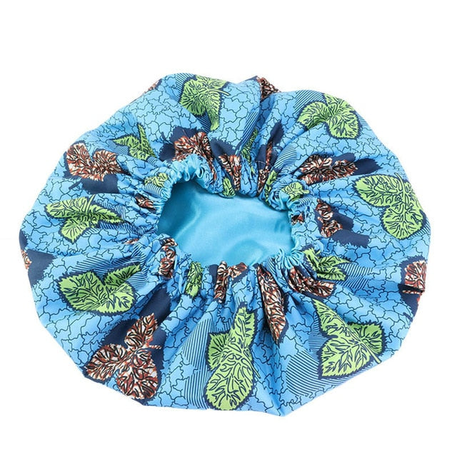 New Extra Large Satin Lined Bonnet Women Big Size Beauty Print Satin Silk Bonnet Sleep Night Cap Head Cover Bonnet Hat Wholesale
