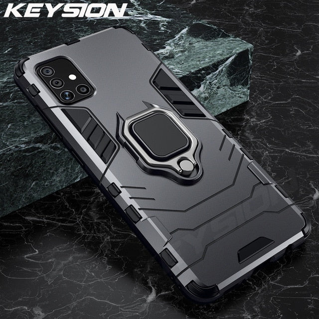 KEYSION Shockproof Case for Samsung A51 A71 A31 Phone Cover for Galaxy S20 Ultra S10 Lite Note 10 Plus A50 A70 A40 A10 A12 A21S