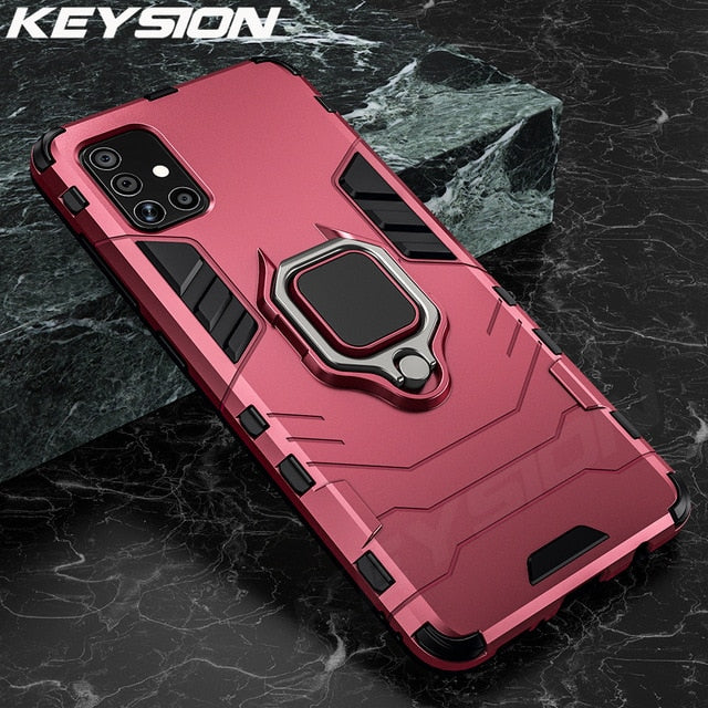 KEYSION Shockproof Case for Samsung A51 A71 A31 Phone Cover for Galaxy S20 Ultra S10 Lite Note 10 Plus A50 A70 A40 A10 A12 A21S