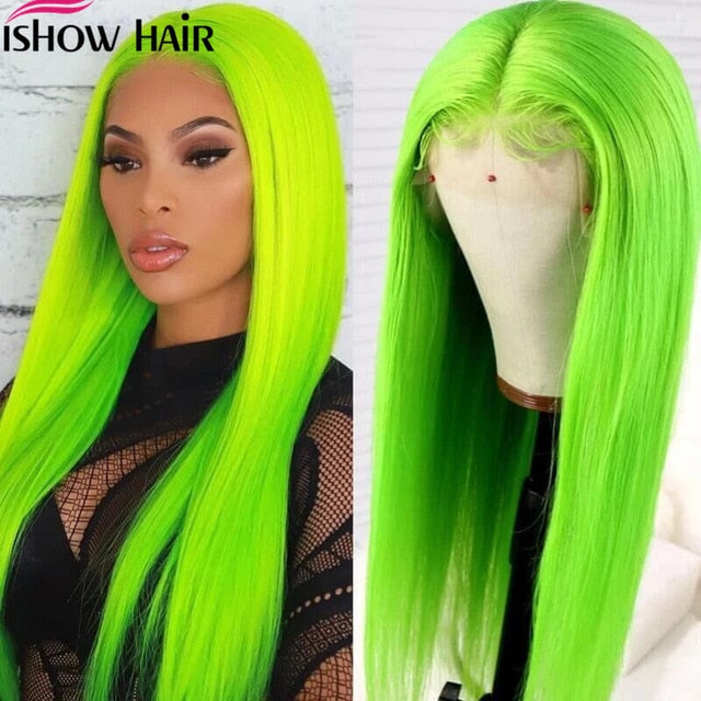 Ishow Straight 613 Lace Front Wig 150% Density Lace Front Human Hair Wigs For Women Peruvian Straight Blonde Lace Front Wigs