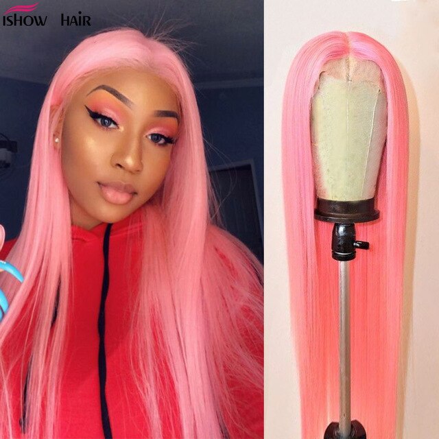 Ishow Straight 613 Lace Front Wig 150% Density Lace Front Human Hair Wigs For Women Peruvian Straight Blonde Lace Front Wigs