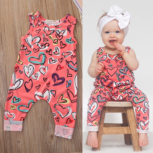 Girl Jumpsuits 0-24M Newborn Infant Baby Girl Outfit Clothes Romper Jumpsuit Floral