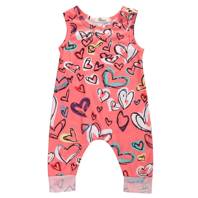 Girl Jumpsuits 0-24M Newborn Infant Baby Girl Outfit Clothes Romper Jumpsuit Floral