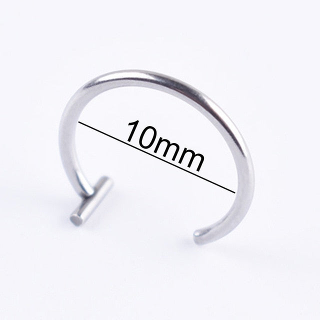 Women lips Rings Medical Titanium steel Nose Ring Fake Nose Ring Septum Piercing Clip On mouth Ring Fake Piercing Body Clip Hoop