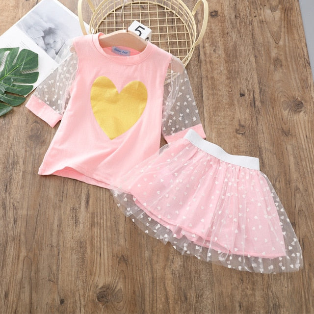 Clothes For Girls Summer Toddler Girls Clothes 2Pcs Outfits Kids Clothing For Girls Tracksuit Suit For Girls Children Clothing