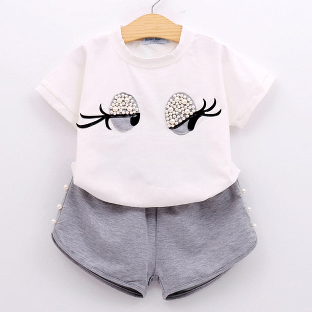 Clothes For Girls Summer Toddler Girls Clothes 2Pcs Outfits Kids Clothing For Girls Tracksuit Suit For Girls Children Clothing