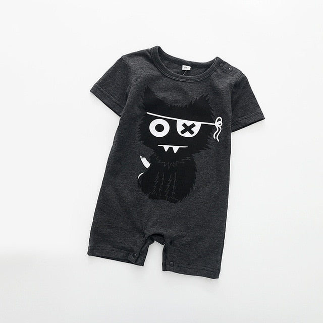 Baby Rompers Summer Style Powered Baby Boy Girl Clothing Newborn Infant giraffe Short Sleeve Clothes 3-6-9-12-18 Months