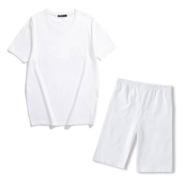 Women Two Piece Set Lips T Shirts And Shorts Pyama Sets Summer Casual Joggers Tracksuit Shorts Sexy Outfit For Woman Clothing