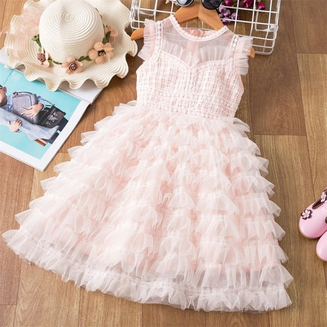 Princess Girls Dress Girls Clothes Children Clothing Summer Party tutu Kids Dresses for Girls Toddler Girls Casual Dress 3 8T