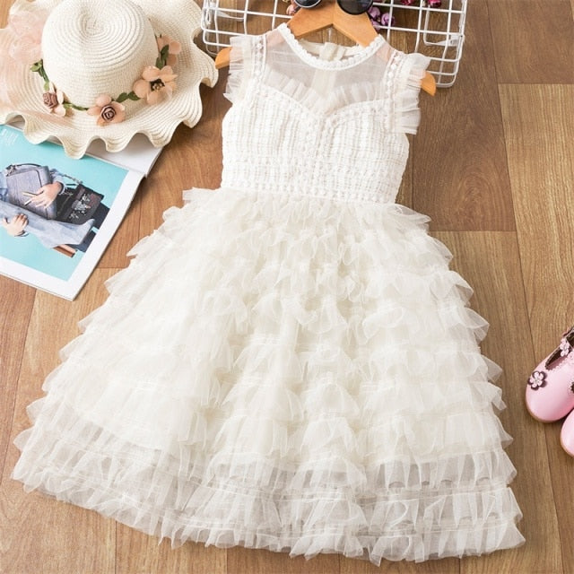 Princess Girls Dress Girls Clothes Children Clothing Summer Party tutu Kids Dresses for Girls Toddler Girls Casual Dress 3 8T