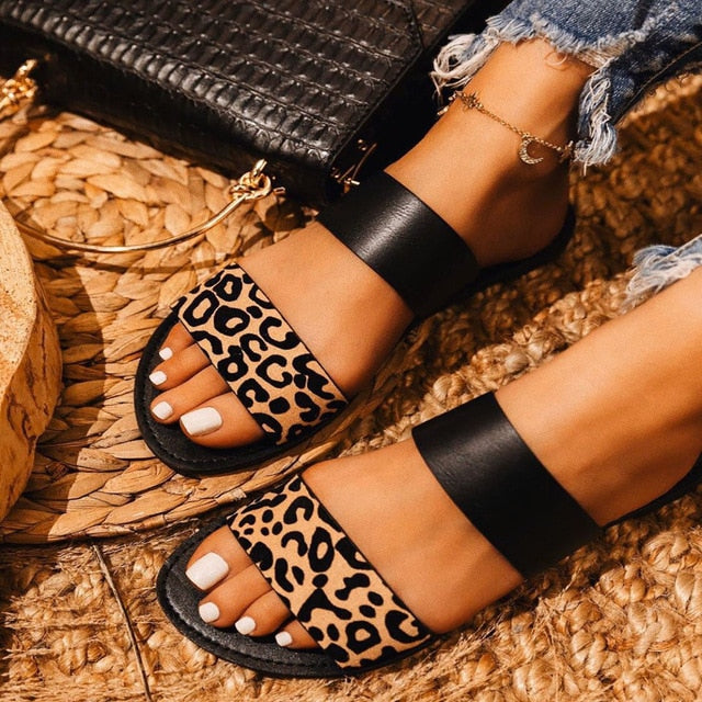 Fashion Summer Snakeskin Slides and Purses Set Candy Beach Slippers Women Non-slip Ladies Shoes Sandals 2 Two Strap Flip Flops