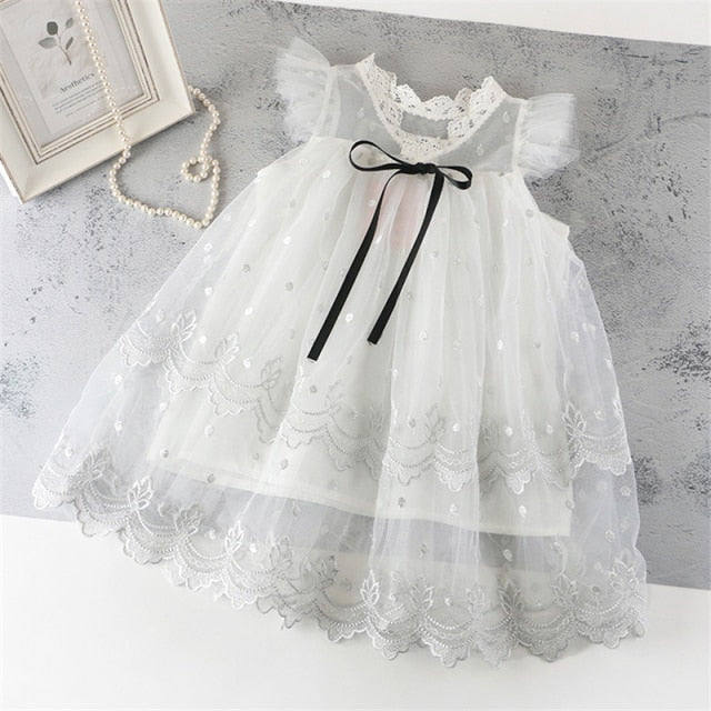 Summer Lace Children Clothing Princess Kids Dresses For Girls Causal Wear Unicorn Dress 3 8 Years Girls Dress Vestido Robe Fille