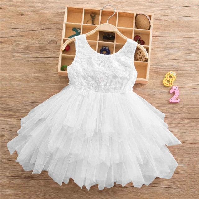 Summer Lace Children Clothing Princess Kids Dresses For Girls Causal Wear Unicorn Dress 3 8 Years Girls Dress Vestido Robe Fille