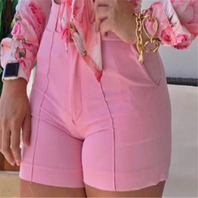 Women Long Sleeve Floral Printed Tie Knot Top Blouse Casual Spring Shirts Female