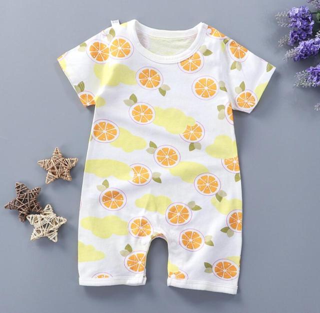 Baby Rompers Summer Style Powered Baby Boy Girl Clothing Newborn Infant giraffe Short Sleeve Clothes 3-6-9-12-18 Months