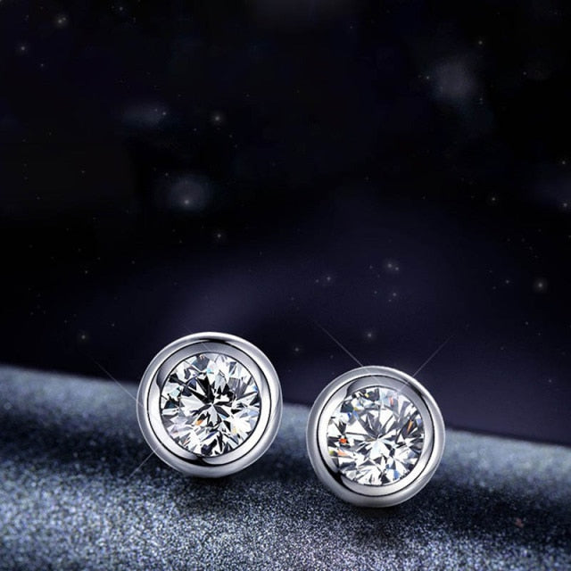 BLACK ANGEL 2020 New Fashion Created Green Moissanit Blue Gemstone Earrings For Women Wedding Ear Jewelry Chirstmas Gift