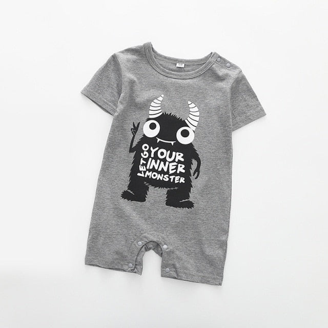 Baby Rompers Summer Style Powered Baby Boy Girl Clothing Newborn Infant giraffe Short Sleeve Clothes 3-6-9-12-18 Months