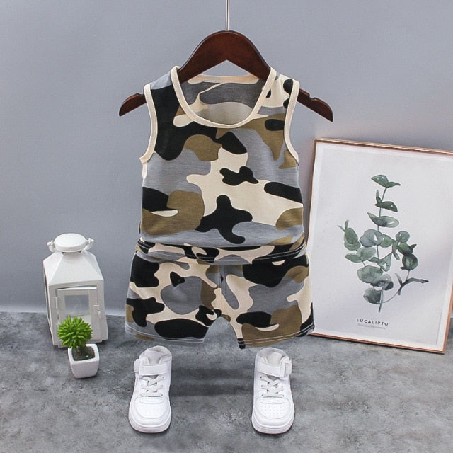 New Baby Girls Clothing Outfits Brand Summer Newborn Infant Sleeveless T-shirt Shorts 2pc/Sets Clothes Casual Sports Tracksuits