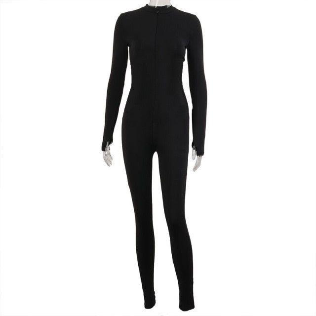Sexy Women Jumpsuit  corset 2 pieces set Solid Color Bodycon Long Romper Women Jumpsuit Bodysuit