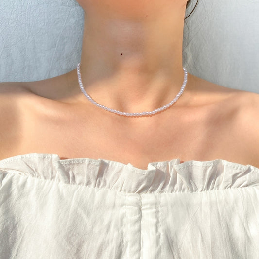 DAXI Beaded Choker Pearl Necklace For Women Gold Chain Necklaces Pendant Collar Choker Chains Bead Necklace Vintage Jewelry 2021