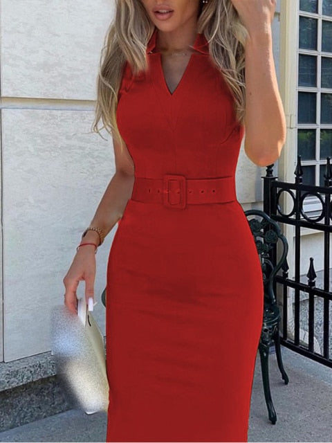 Shein Romwe Y2K Print Long Sleeve Tie Detail Work Elegant With Belt Bodycon Midi Vestidos De Mujer Casual Feminine The Dress