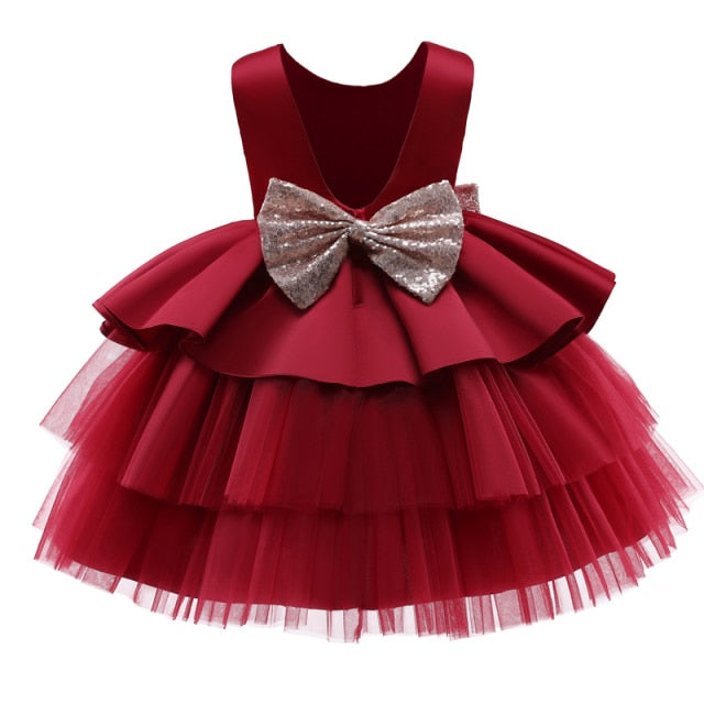 Kids Dress for Girls Summer Dresses for Party and Wedding Christmas Clothing Princess Flower Tutu Dress Children Prom Ball Gown