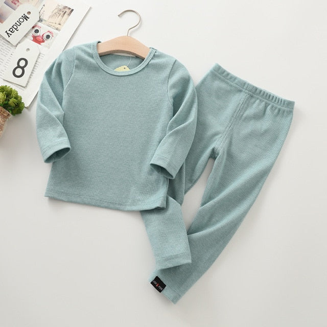 Baby Kids Pajamas Sets Cotton Boys Sleepwear Suit Autumn Girls Pajamas Long Sleeve Pijamas Tops+Pants 2pcs Children Clothing