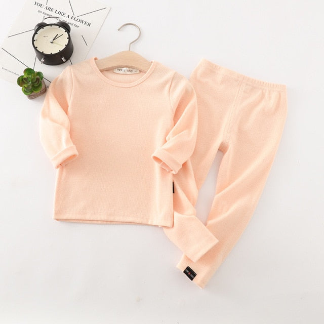 Baby Kids Pajamas Sets Cotton Boys Sleepwear Suit Autumn Girls Pajamas Long Sleeve Pijamas Tops+Pants 2pcs Children Clothing