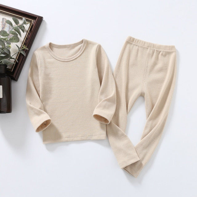 Baby Kids Pajamas Sets Cotton Boys Sleepwear Suit Autumn Girls Pajamas Long Sleeve Pijamas Tops+Pants 2pcs Children Clothing