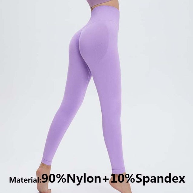 High Waist  Push Up Seamless Sport Legging  Women Yoga Pants Super Stretchy Gym Workout  Tights Sport Leggings Running Pants