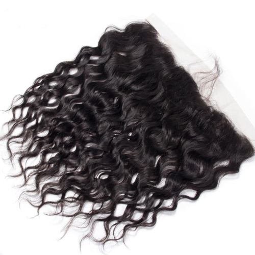 10A Grade THREE PART 13x4 Lace Frontal Remy Human Hair Closure With